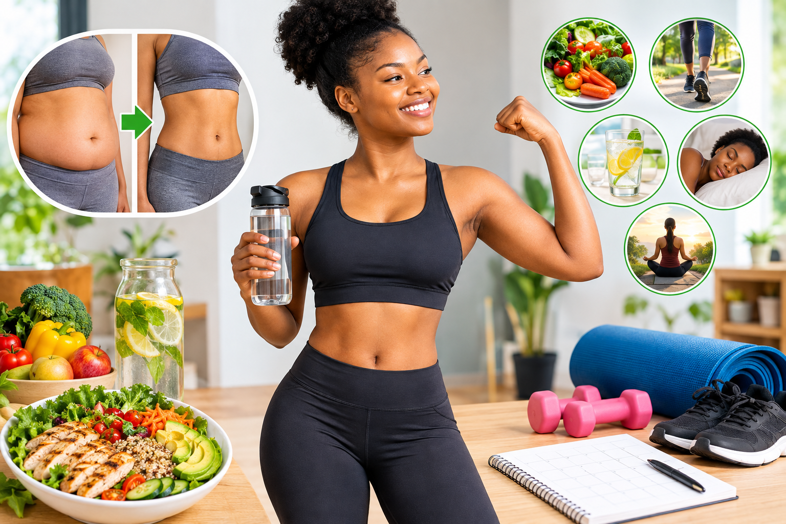 How to Work Toward a Flatter Tummy in 30 Days: Healthy Habits That Can Make a Difference