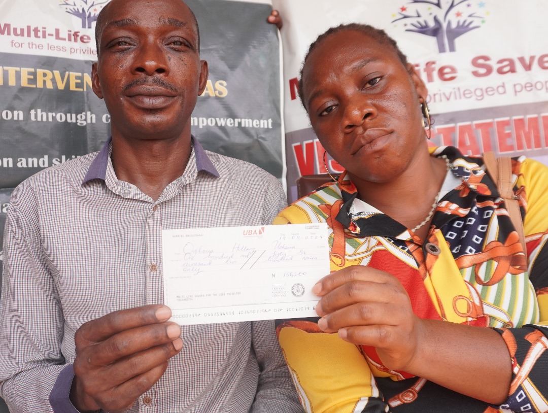 Multi-life Savers School fees and Medical test payments (N156,200) for the daughters Mr. and Mrs Hilary Uchenna