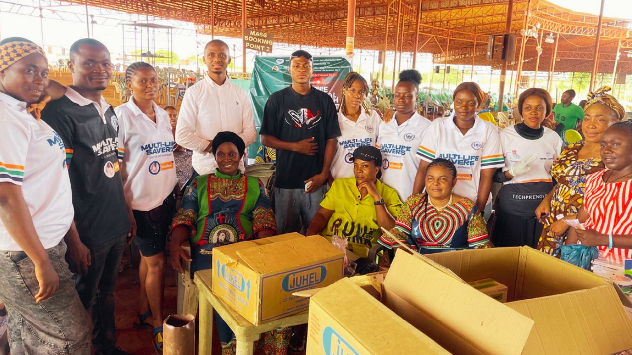 Multi-Life Savers health outreach in an underserved Nigerian community
